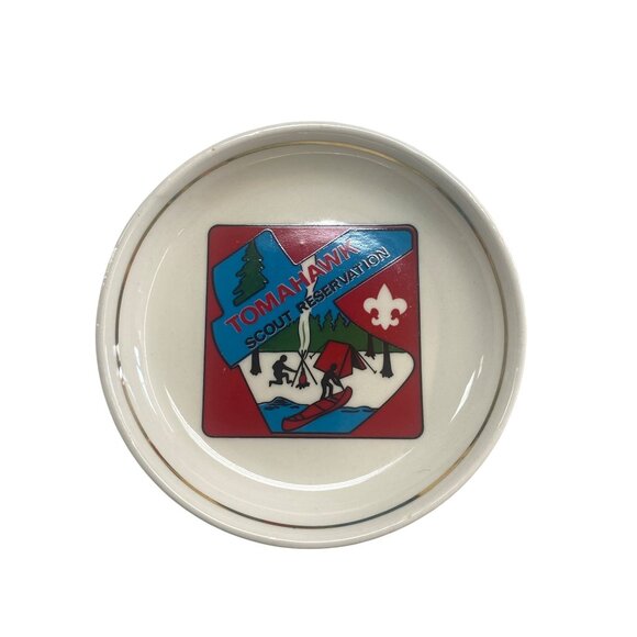 Tomahawk Scout Reservation Souvenir Dish - Picture 1 of 5